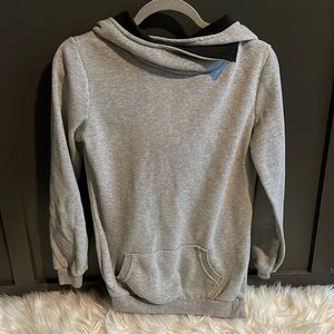 Size small gray hooded sweatshirt